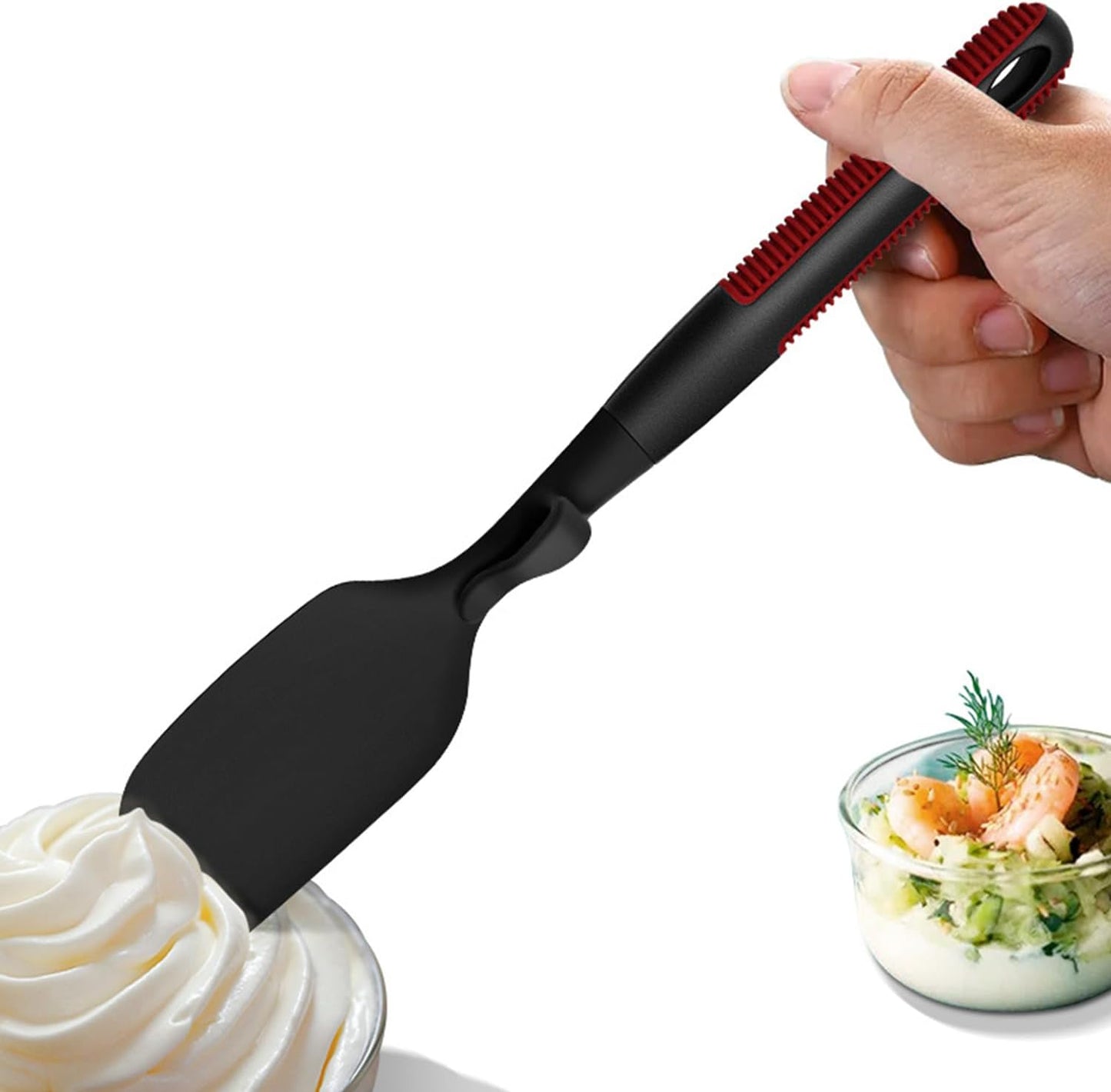 2 Pack Silicone Oil Brush & Spatula Set – Food Grade Heat Resistant Kitchen Utensils