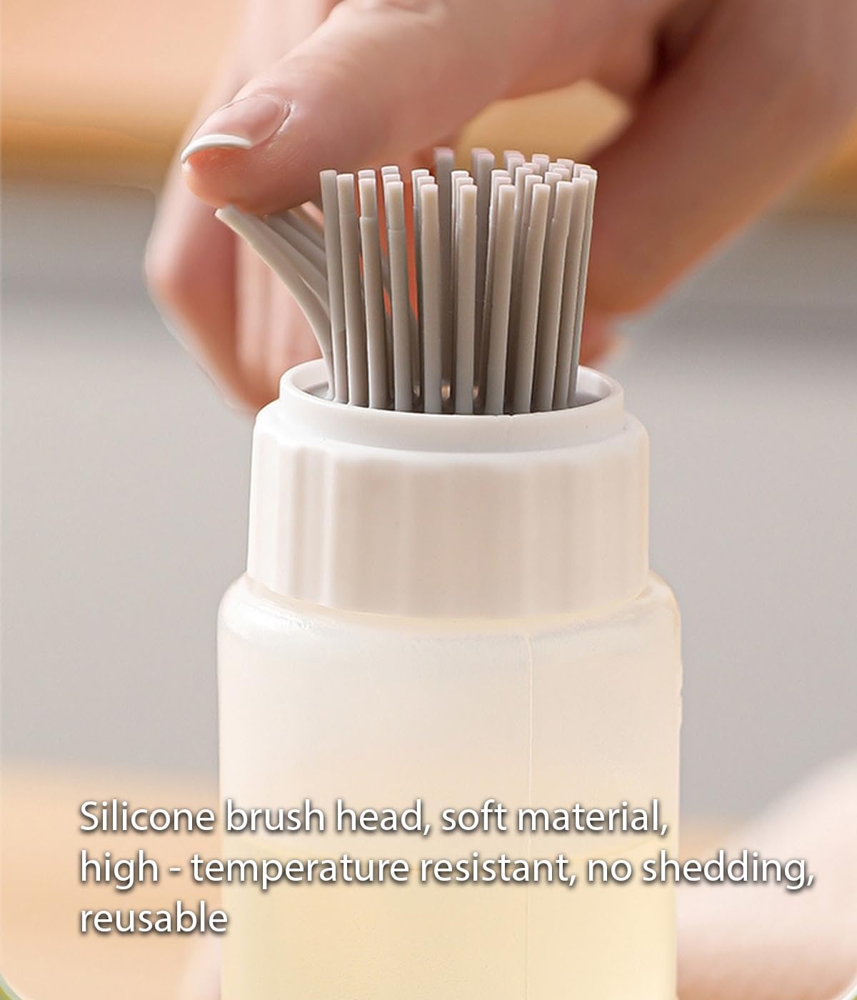 350ml Oil Dispenser with Silicone Brush Squeeze Bottle – 2 Pack Food-Grade Basting Container for Cooking, BBQ & Baking