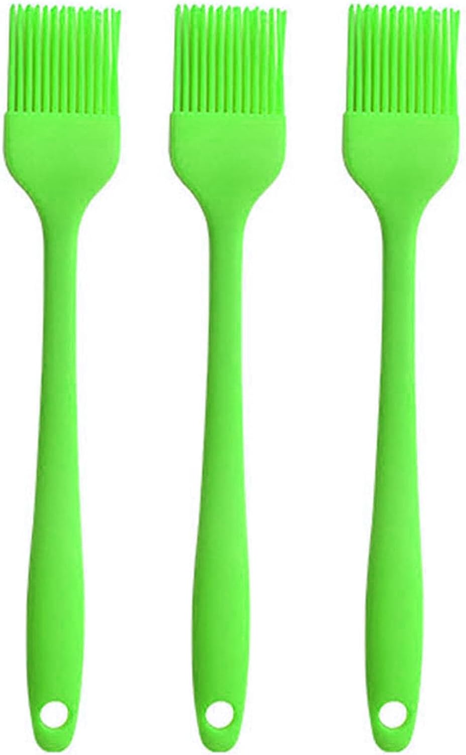 Silicone Basting Brush Set of 3 – Heat Resistant Food Grade Silicone Pastry & BBQ Brushes