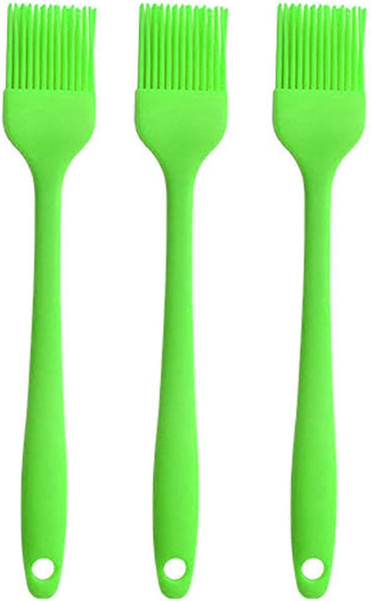Silicone Basting Brush Set of 3 – Heat Resistant Food Grade Silicone Pastry & BBQ Brushes