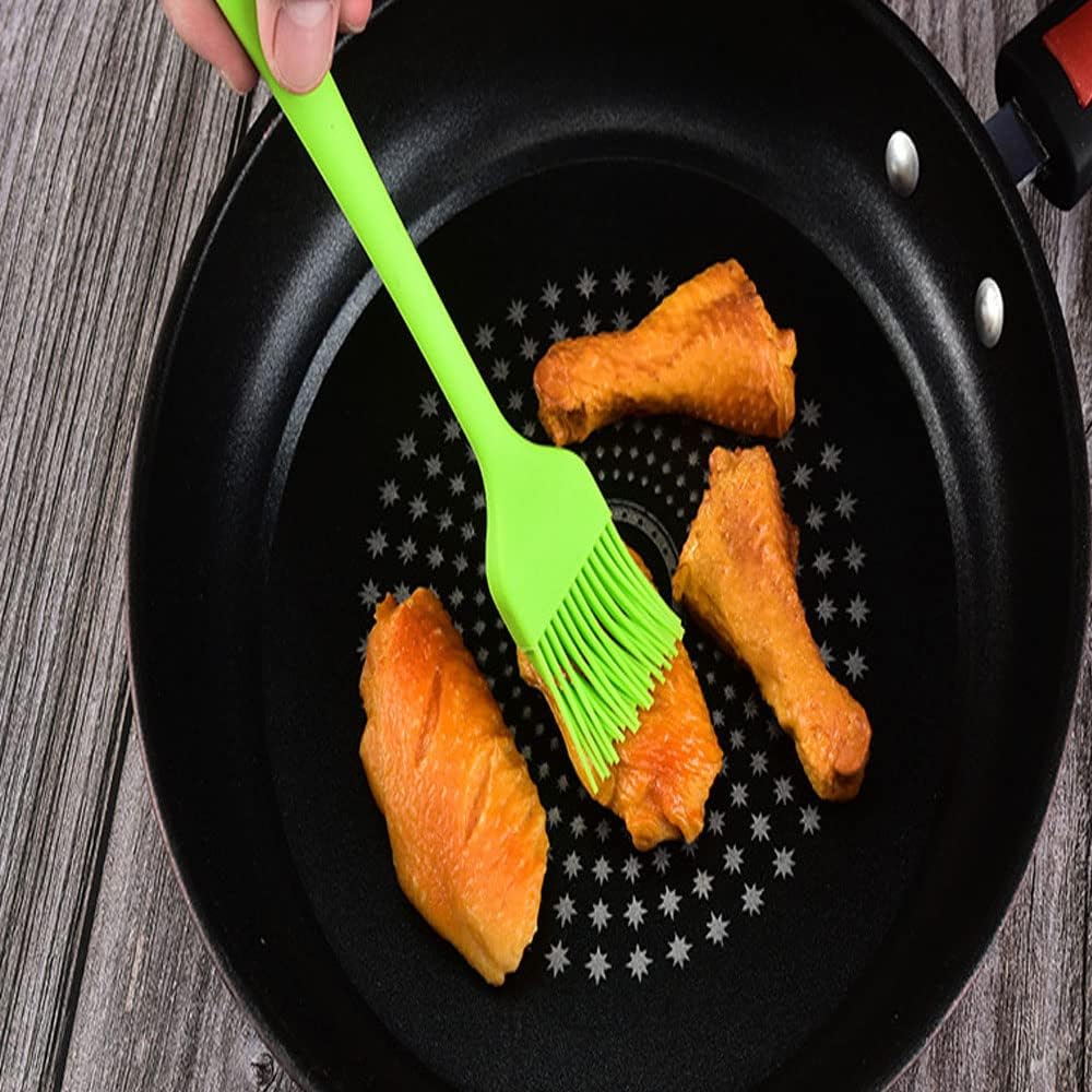 Silicone Basting Brush Set of 3 – Heat Resistant Food Grade Silicone Pastry & BBQ Brushes